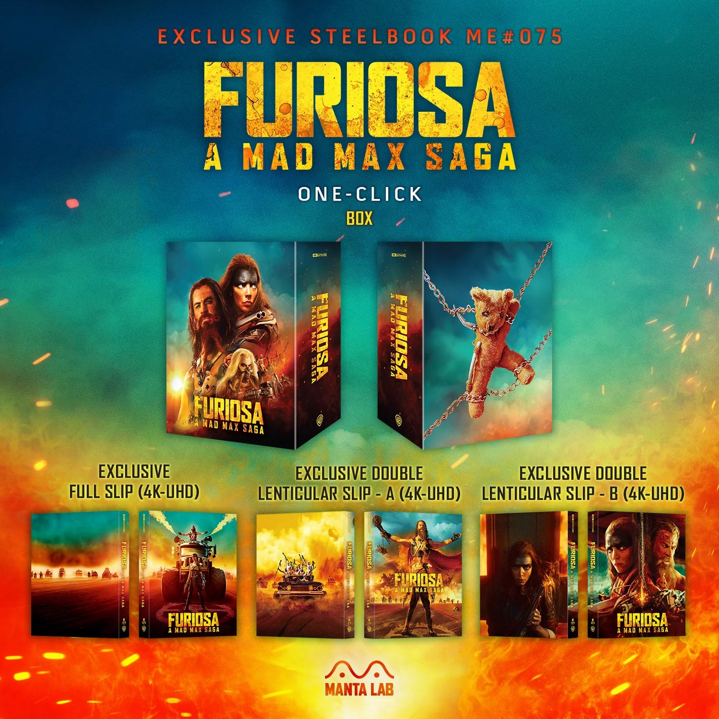 Manta Lab - Furiosa - One Click - 4K UHD Steelbook