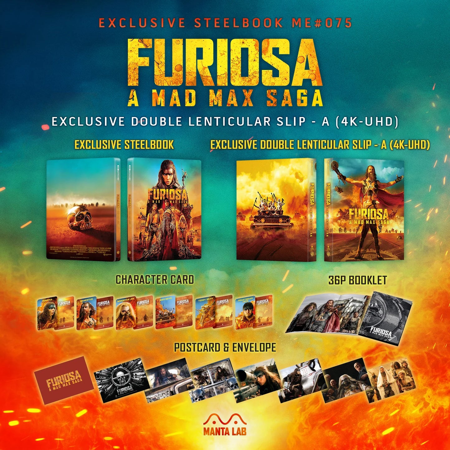 Manta Lab - Furiosa - Double Lenticular B - 4K UHD Steelbook