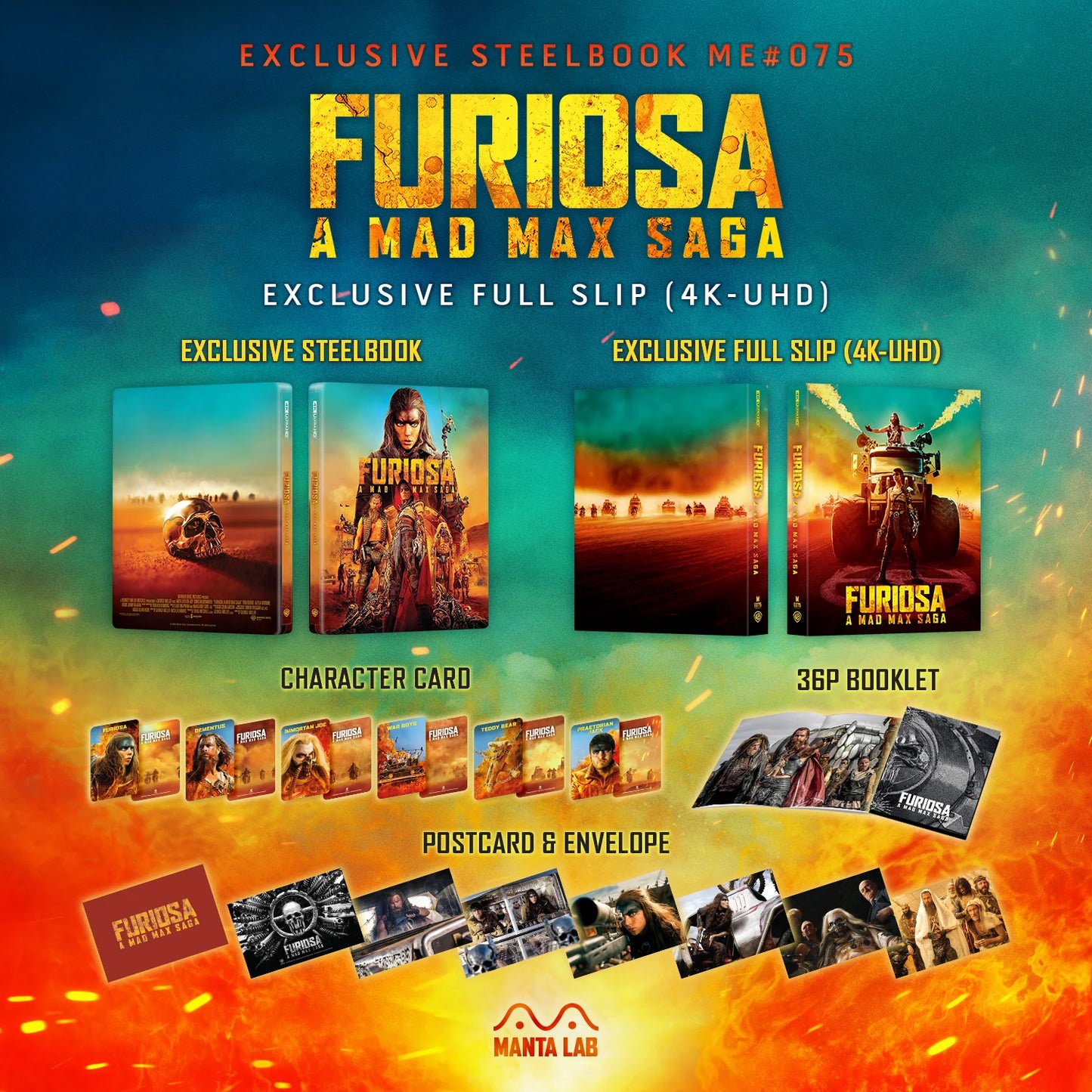 Manta Lab - Furiosa - Full Slip - 4K UHD Steelbook