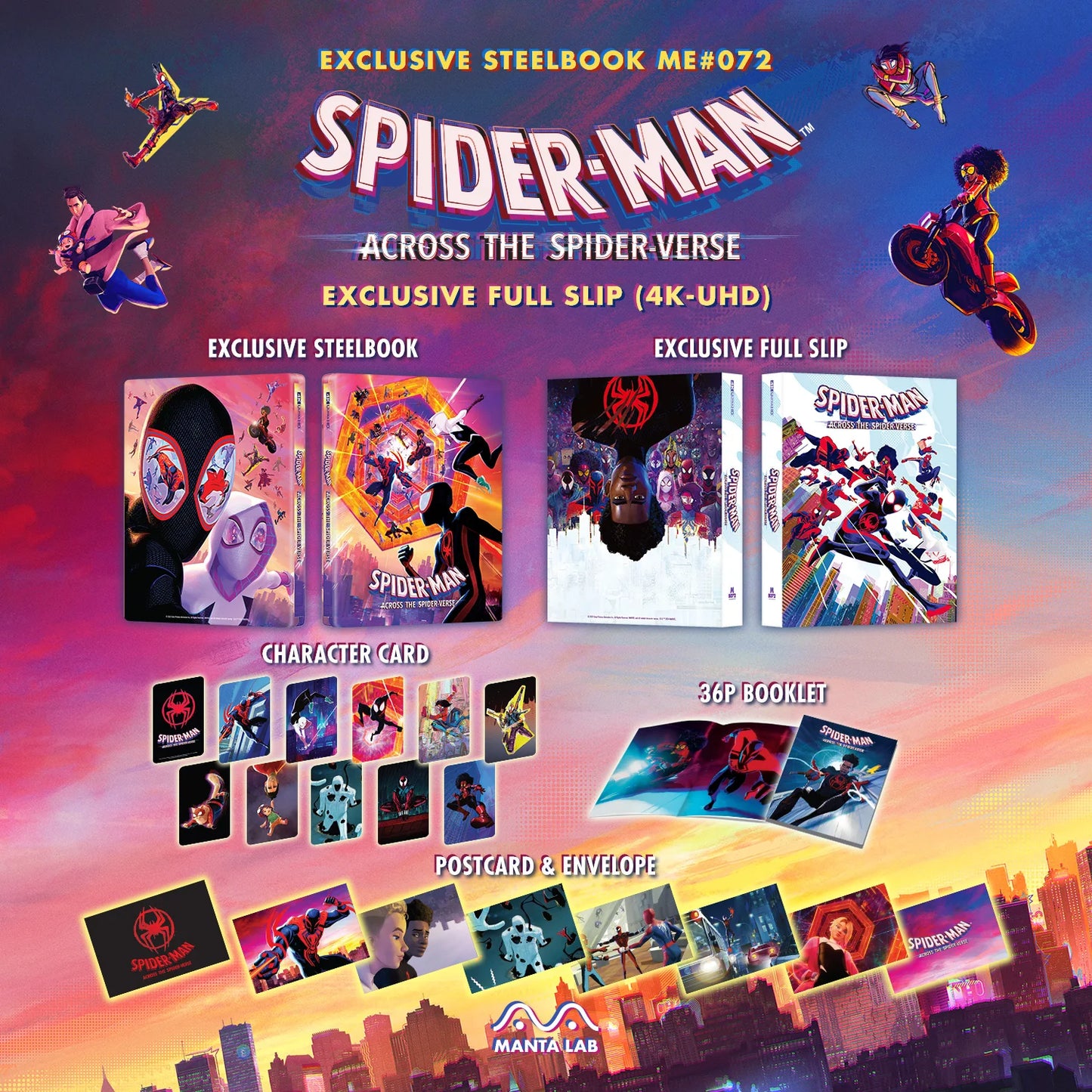 Manta Lab - Spider-Man: Across the Spider-Verse - Full Slip - 4K UHD Steelbook