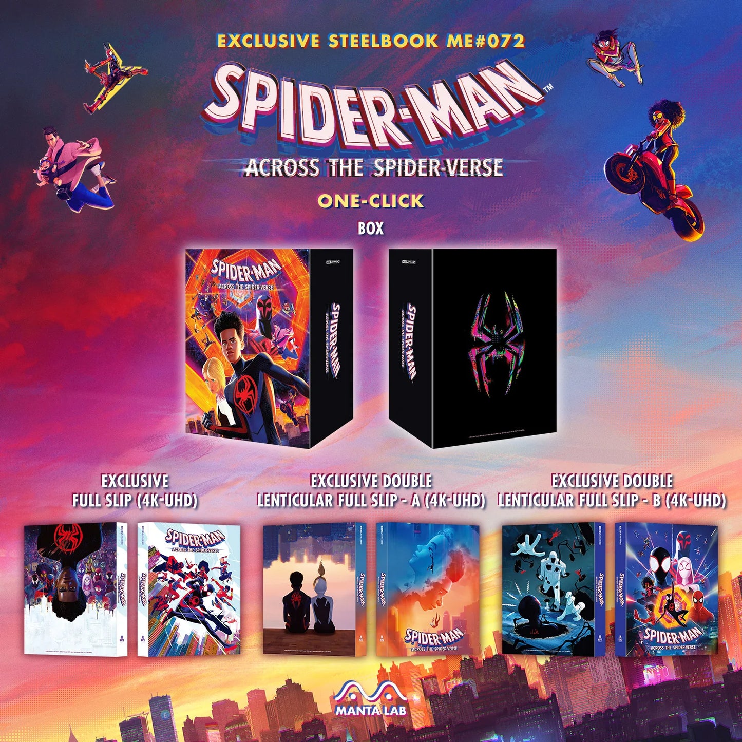 Manta Lab - Spider-Man: Across the Spider-Verse - One Click - 4K UHD Steelbook
